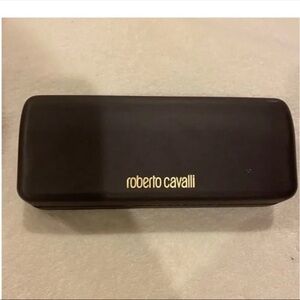 Roberto Cavalli Brown Case with Gold Logo